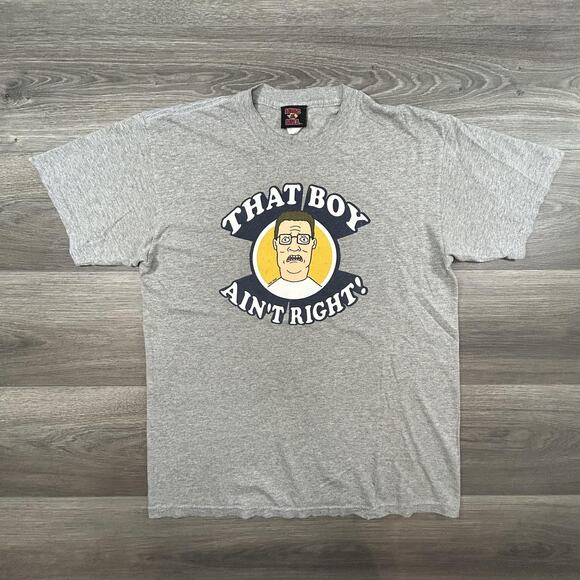 King Of The Hill Shirt Mens Medium That Boy Ain't Right Cartoon TV Comedy 2000s - Picture 1 of 6
